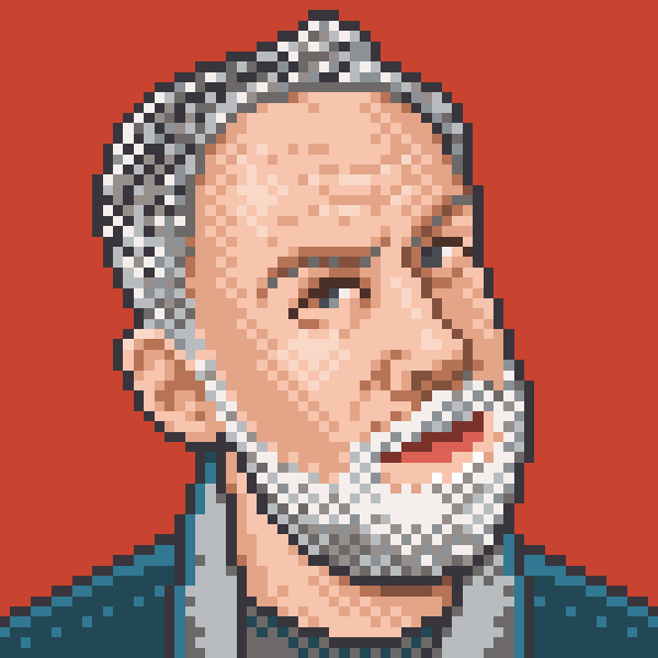 Jeff Sikes pixel art portrait